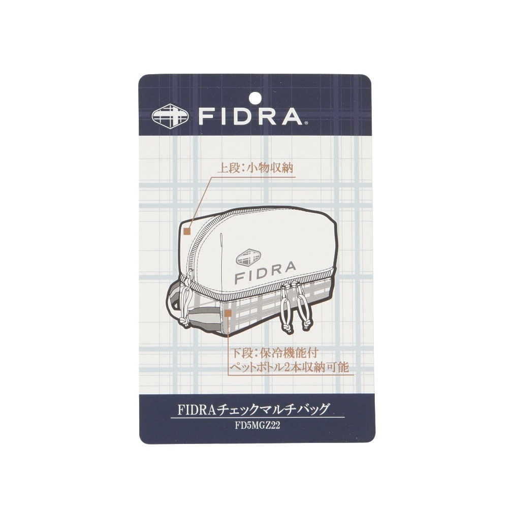 フィドラ（FIDRA）（メンズ、レディース）FIDRAチェックマルチバッグ FD5MGZ22 WHT