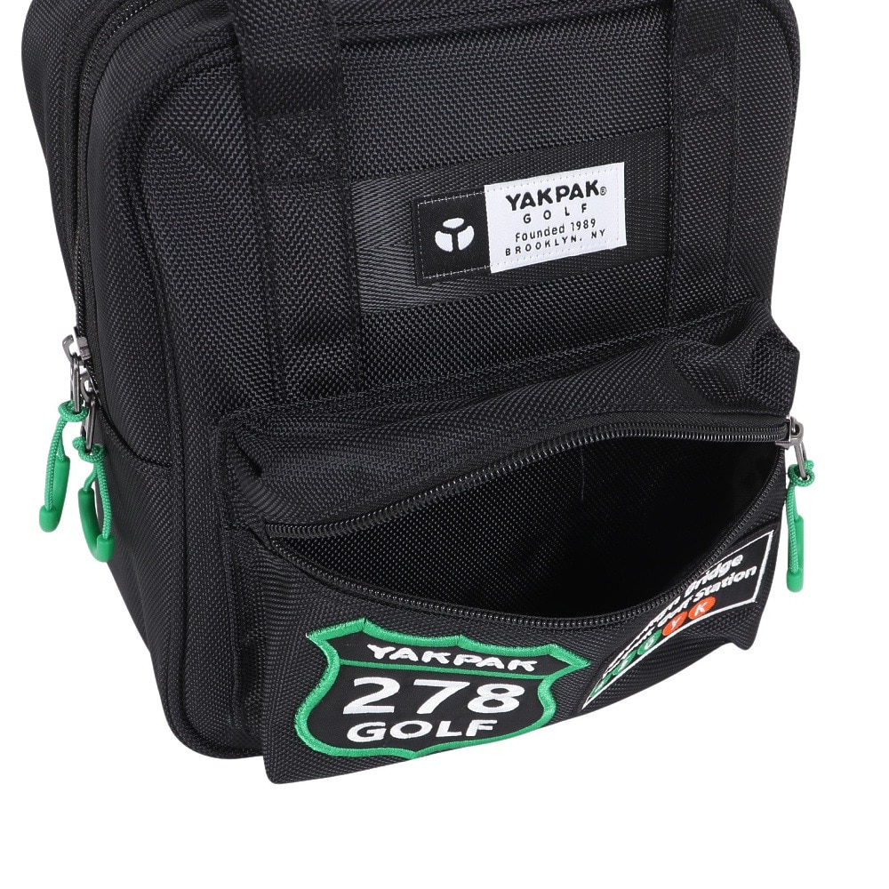 ヤックパック（YAK PAK）（メンズ）ゴルフ 保冷付ラウンドバッグ クーラーバッグ YP-903RB BLK