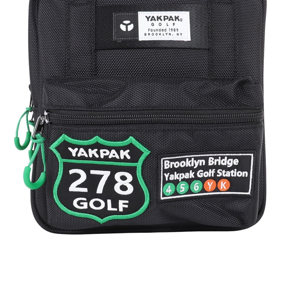 ヤックパック（YAK PAK）（メンズ）ゴルフ 保冷付ラウンドバッグ クーラーバッグ YP-903RB BLK