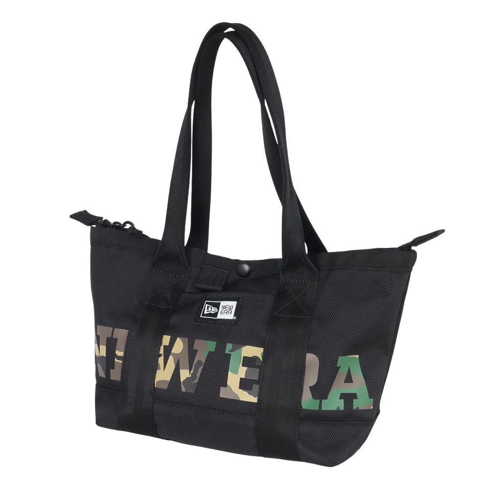 ニューエラ（NEW ERA）（メンズ、レディース）ゴルフ トートバッグミニ 6L ワードマークロゴ ブラック×ウッドランドカモ 14518204