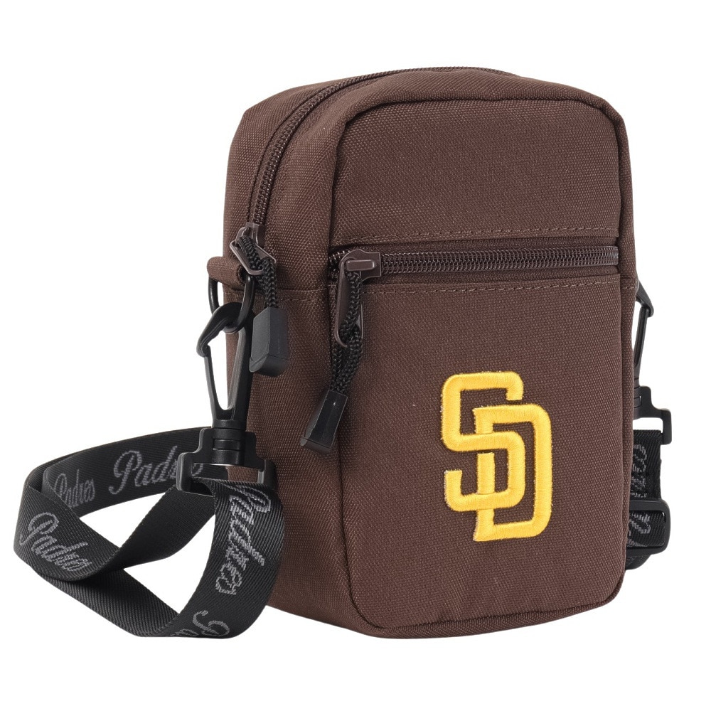 エムエルビー（MLB）（メンズ、レディース、キッズ）ゴルフ MLBミニショルダーバッグ サンディエゴ・パドレス SD-SD120/BROWN