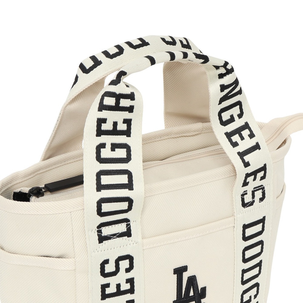エムエルビー（MLB）（メンズ、レディース、キッズ）ゴルフ MLBミニトートバッグ ロサンゼルス・ドジャース LA-TTBM03/IVORY