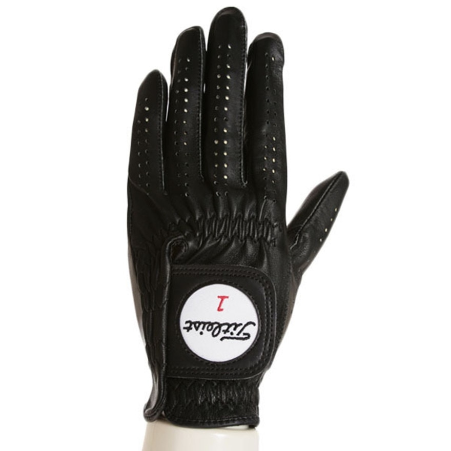 タイトリスト（TITLEIST）（メンズ）ゴルフ 左手用皮革 ゴルフ TG77プロフェッショナル メンズゴルフグローブ ブラック TG77