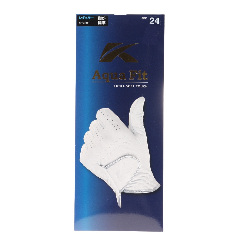 キャスコ（KASCO）（メンズ）ゴルフ 左手用 アクアフィット レギュラーサイズ GF-23251 WHT