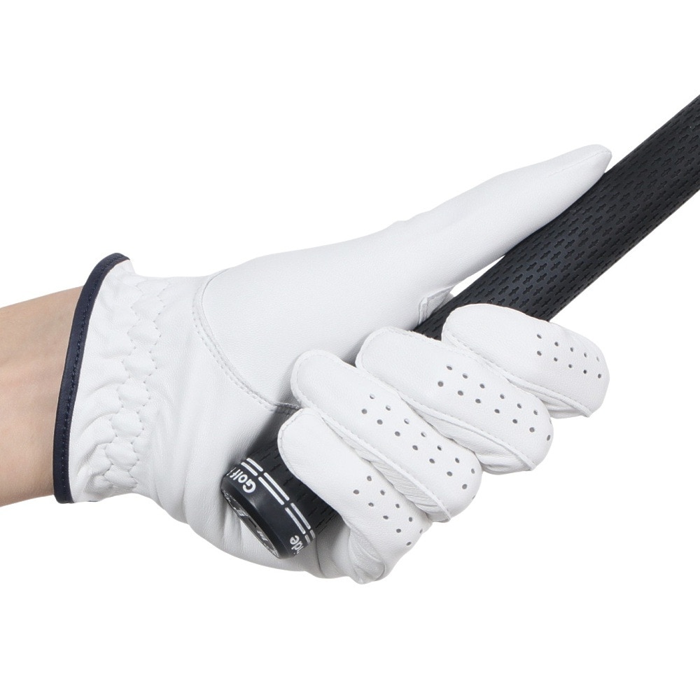 キャスコ（KASCO）（メンズ）ゴルフ 左手用 シルキーフィット レギュラーサイズ GF-23301 WHT