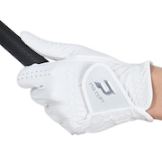 (メンズ)ゴルフグローブ 左手用 HYBRID MODEL PRHY-2401 WHT