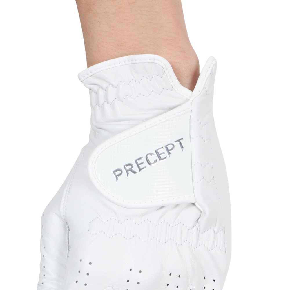 プリセプト（PRECEPT）（メンズ）ゴルフグローブ 左手用 TOUR MODEL PRTR-2401 WHT