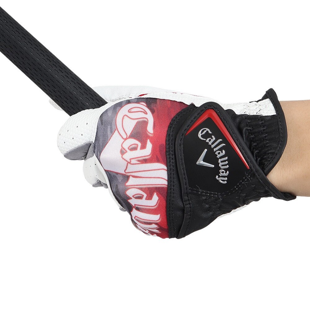 キャロウェイ｜左手用 グラフィック グローブ WHT/BLK/RED 21 - ゴルフ用品はヴィクトリアゴルフ