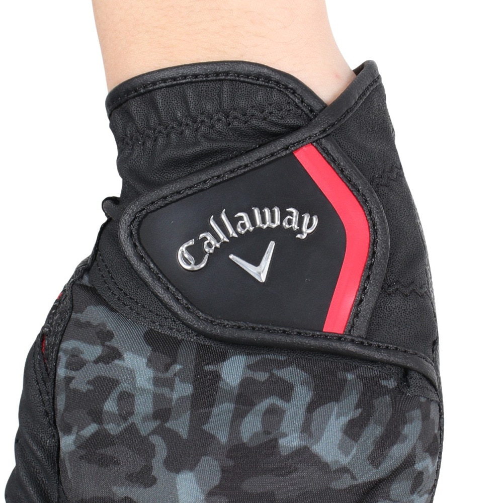 キャロウェイ（CALLAWAY）（メンズ）ゴルフ 左手用 グラフィックグローブ JM BK