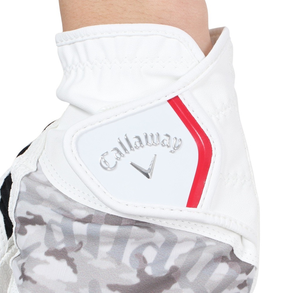 キャロウェイ（CALLAWAY）（メンズ）ゴルフ 左手用 グラフィックグローブ JM WH/GY