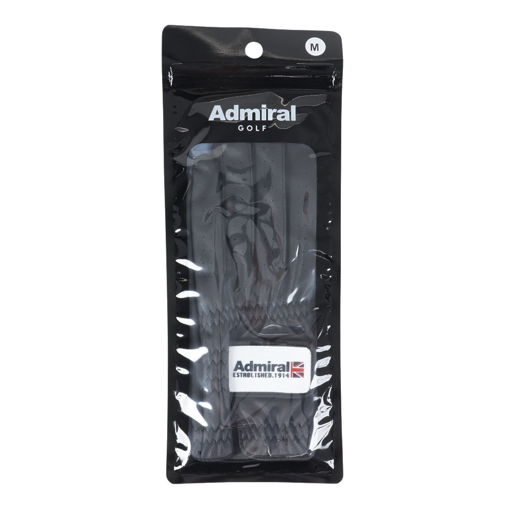 アドミラル ゴルフ（Admiral GOLF）（メンズ）ゴルフ手袋 左手用 グローブ ADMG4AG-ブラック