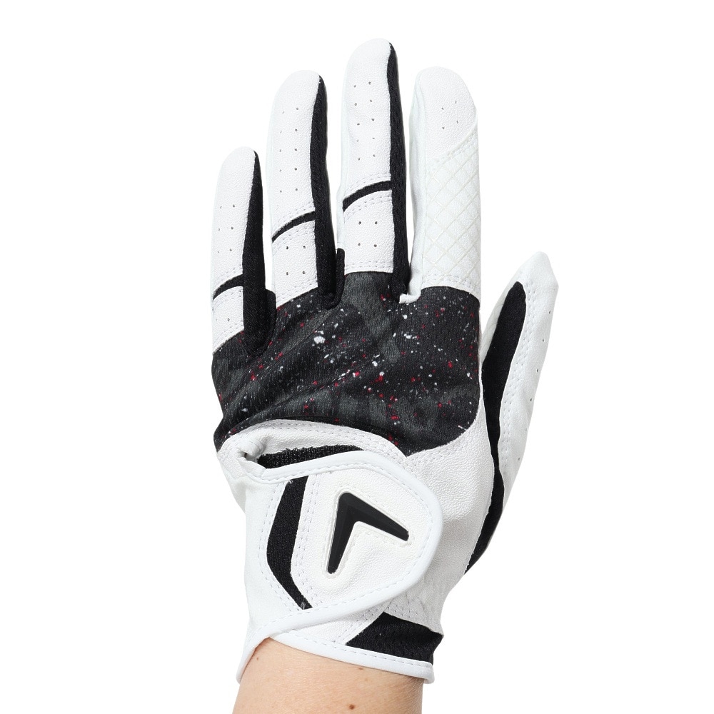 キャロウェイ（CALLAWAY）（メンズ）左手用 ゴルフ グラフィック グローブ 5325036 WHTBLK