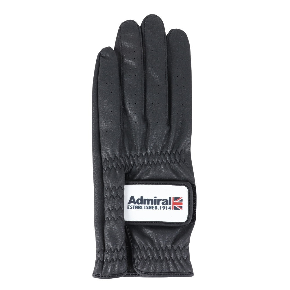 アドミラル ゴルフ（Admiral GOLF）（メンズ）【5枚セット】ゴルフ手袋 左手用 グローブ ADMG4AG-ブラック