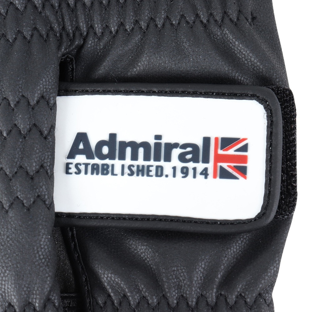 アドミラル ゴルフ（Admiral GOLF）（メンズ）【5枚セット】ゴルフ手袋 左手用 グローブ ADMG4AG-ブラック