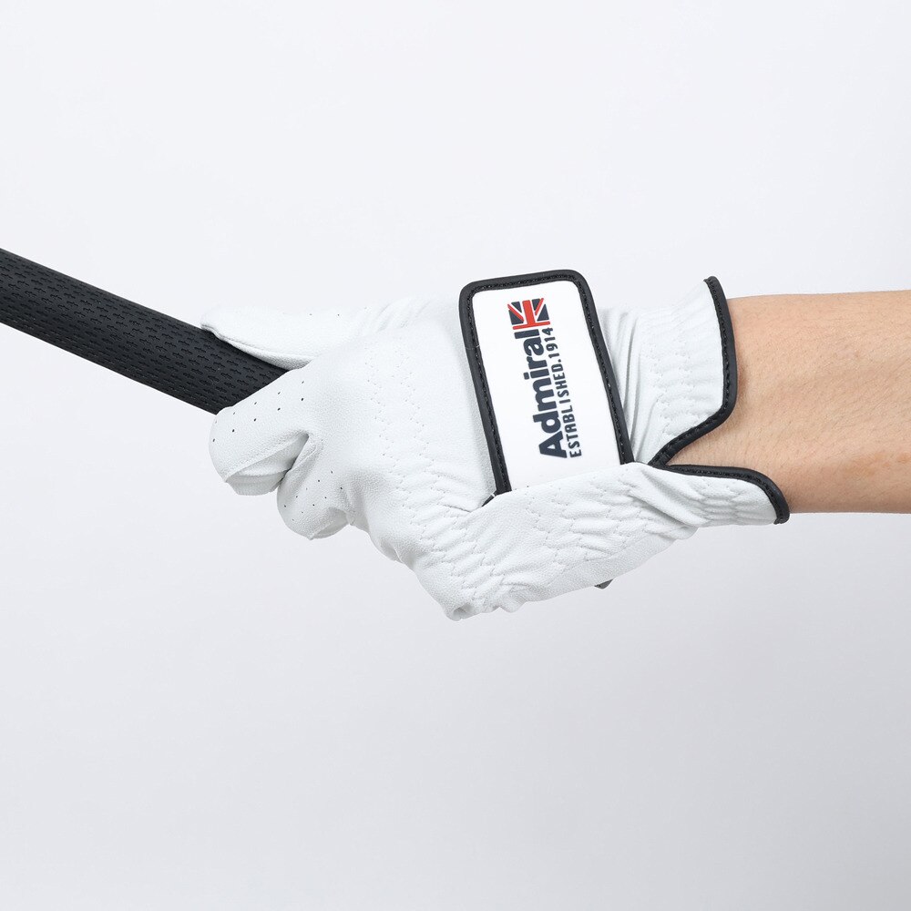 アドミラル ゴルフ（Admiral GOLF）（メンズ）【5枚セット】ゴルフ手袋 左手用 グローブ ADMG4AG-ホワイト