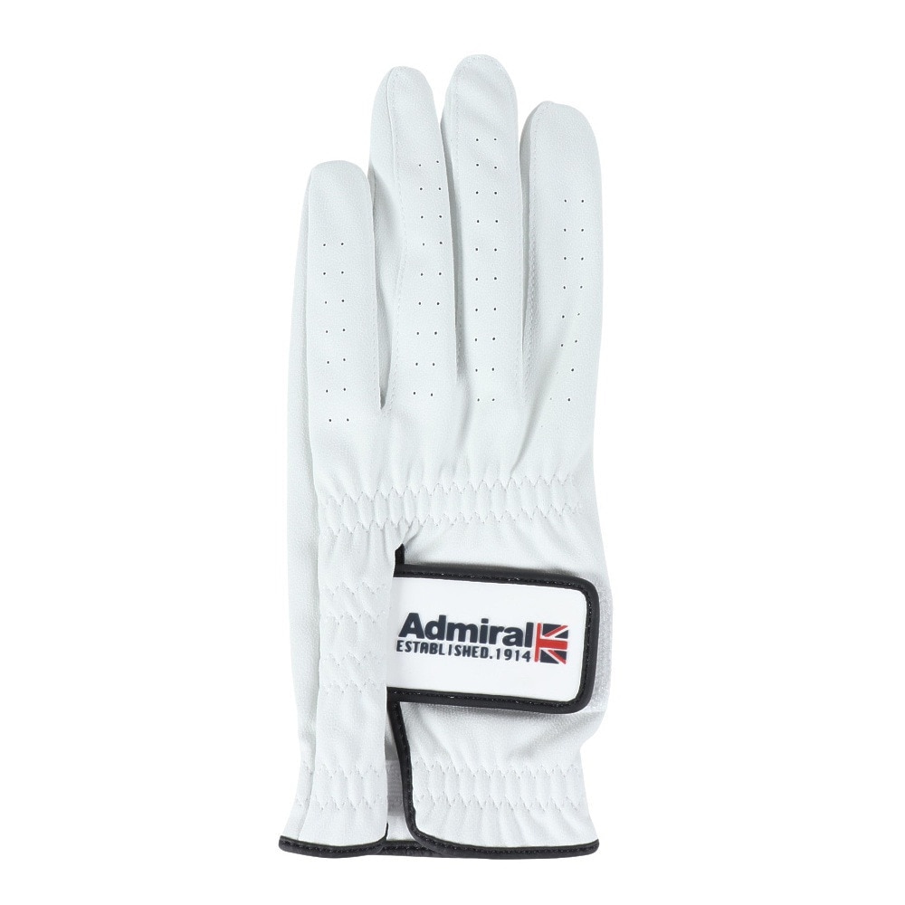 アドミラル ゴルフ（Admiral GOLF）（メンズ）【5枚セット】ゴルフ手袋 左手用 グローブ ADMG4AG-ホワイト