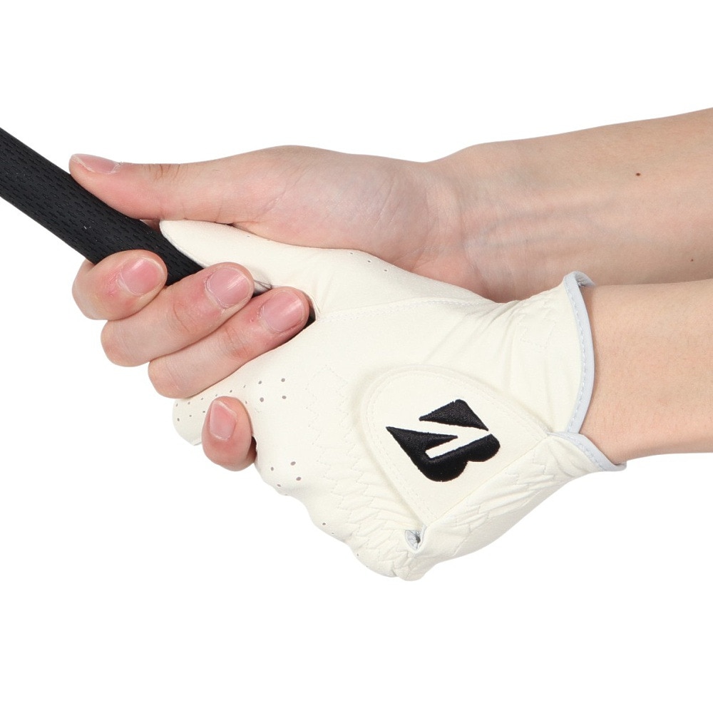 ブリヂストンゴルフ（BRIDGESTONE GOLF）（メンズ）ゴルフ 左手用 TOUR GLOVE 人工皮革 ショートスペック GLG12WH Short