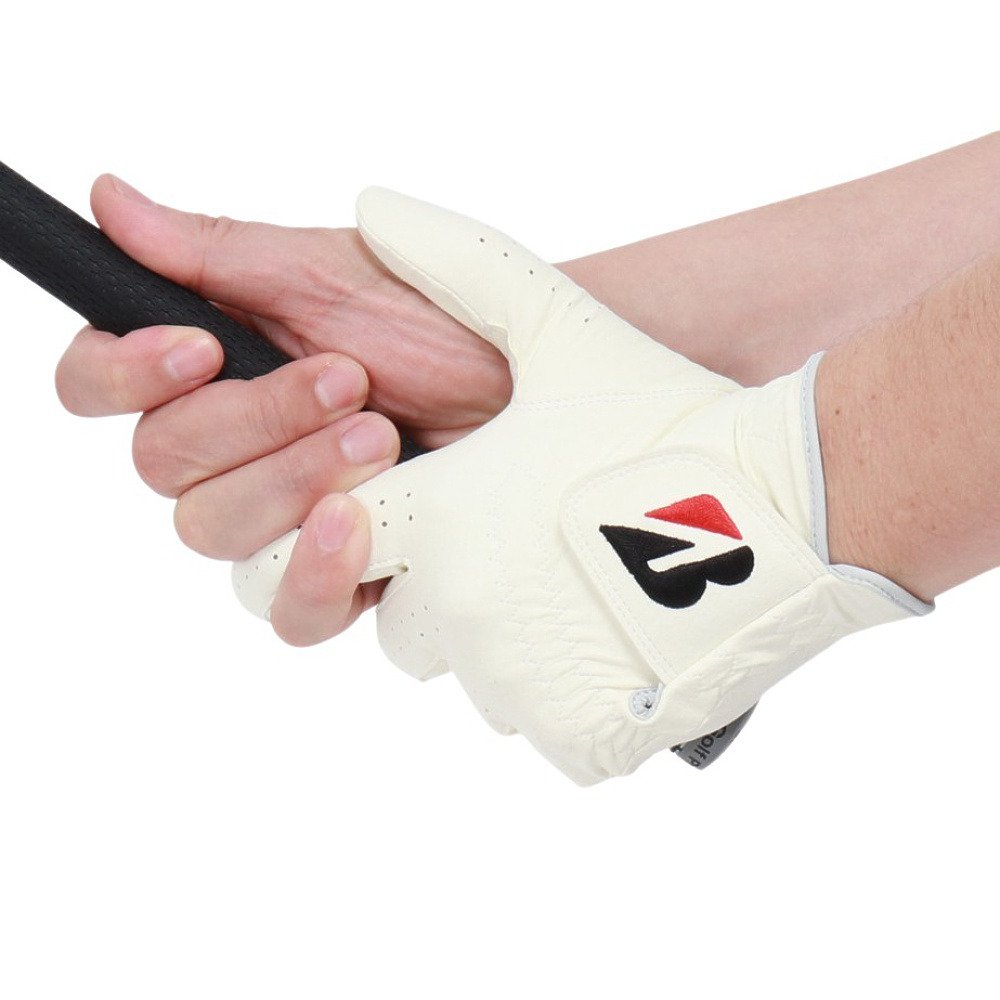 ブリヂストンゴルフ（BRIDGESTONE GOLF）（メンズ）左手用 ゴルフグローブ TOUR GLOVE 2026ショート GL2602WHShort