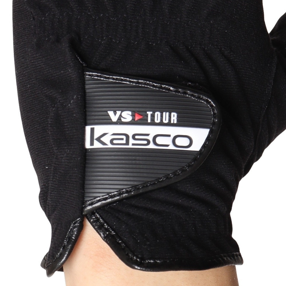 キャスコ（KASCO）（メンズ）【5枚セット】ゴルフ 左手用 VS-TOUR グローブ GP-2001 BLK