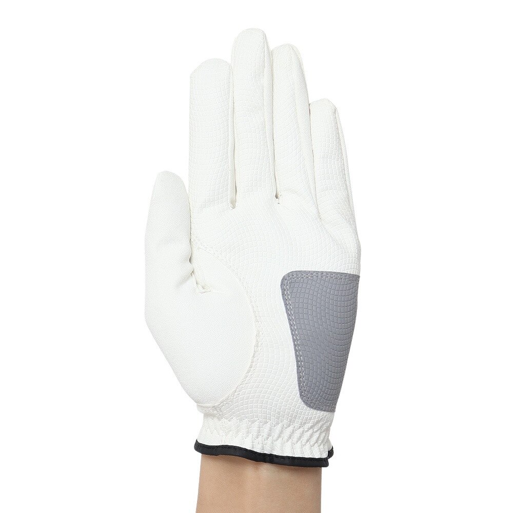 PG（メンズ）ゴルフ 【左手用合皮】ゴルフ グローブ PG合成皮革 グローブ PGLS7T1404 WHT