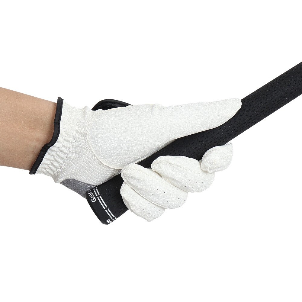 PG（メンズ）ゴルフ 【左手用合皮】ゴルフ グローブ PG合成皮革 グローブ PGLS7T1404 WHT