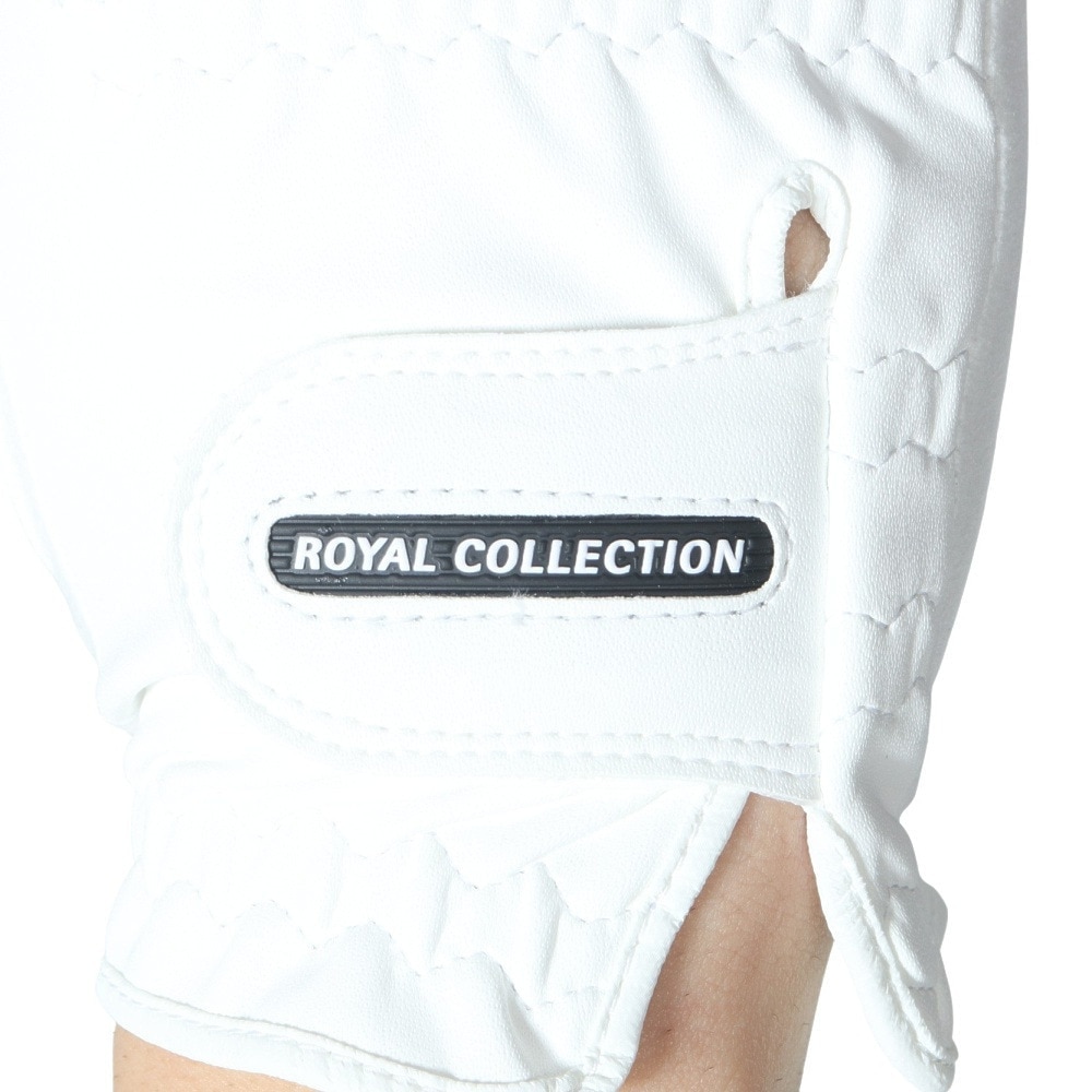 ロイヤルコレクション（ROYALCOLLECTION）（メンズ）ゴルフ 右手用 PROMODEL SUEDE グローブ RCG-2201 R WHT