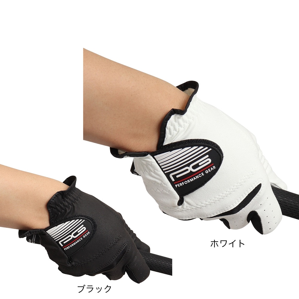 パフォーマンスギア（PG）（メンズ）ゴルフ 右手用 人工皮革グローブ R PGNG9T1404.BLK