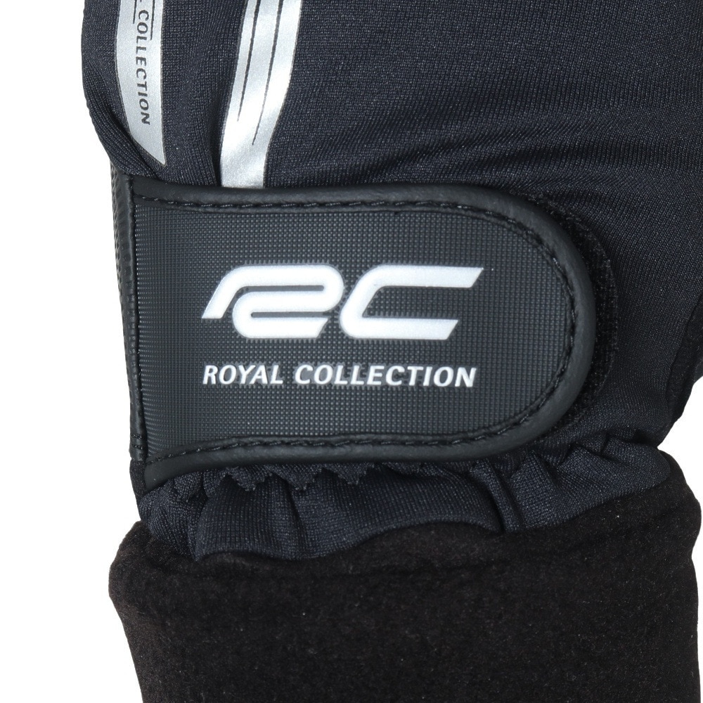 ロイヤルコレクション（ROYALCOLLECTION）（メンズ）ゴルフ グローブ 防寒 保温 発熱 防風 手袋 両手用 HIGH GRIP & HEAT-X RCG-2205 BLK