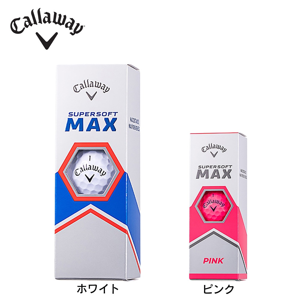 キャロウェイ（CALLAWAY）（メンズ）ゴルフボール SUPER SOFT MAXボール スリーブ(3個入り)