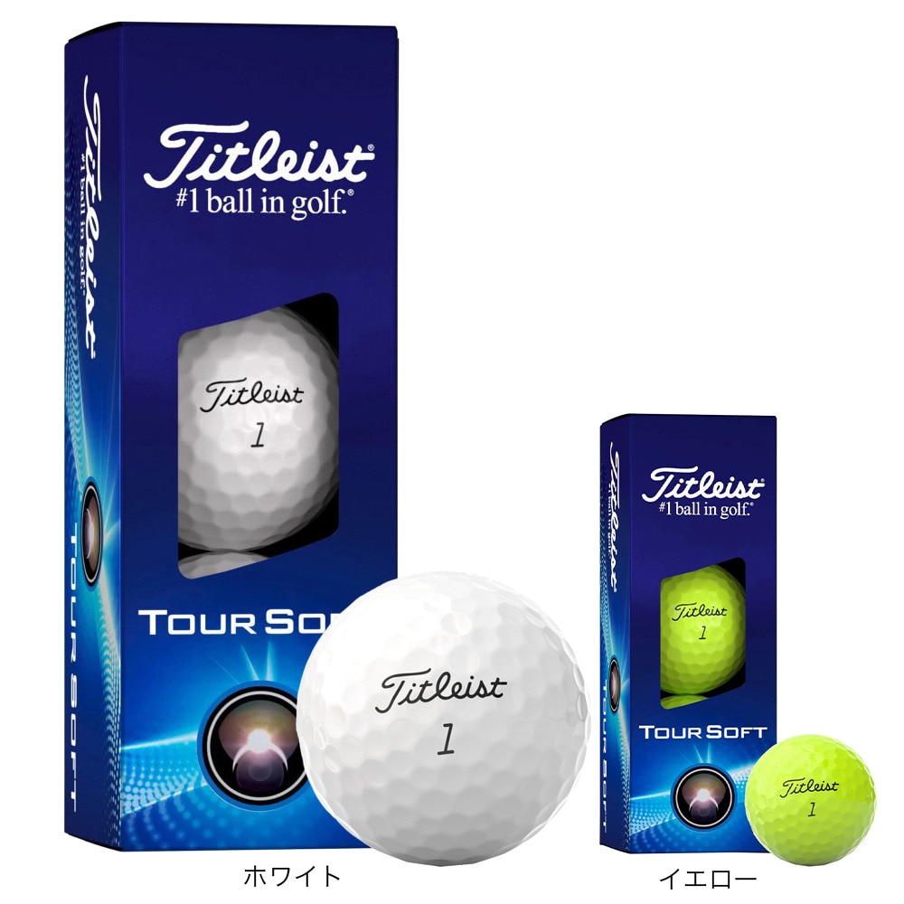 タイトリスト（TITLEIST）（メンズ）ゴルフボール 24 TOUR SOFT 3P T4014S-3PJ スリーブ(3個入り)
