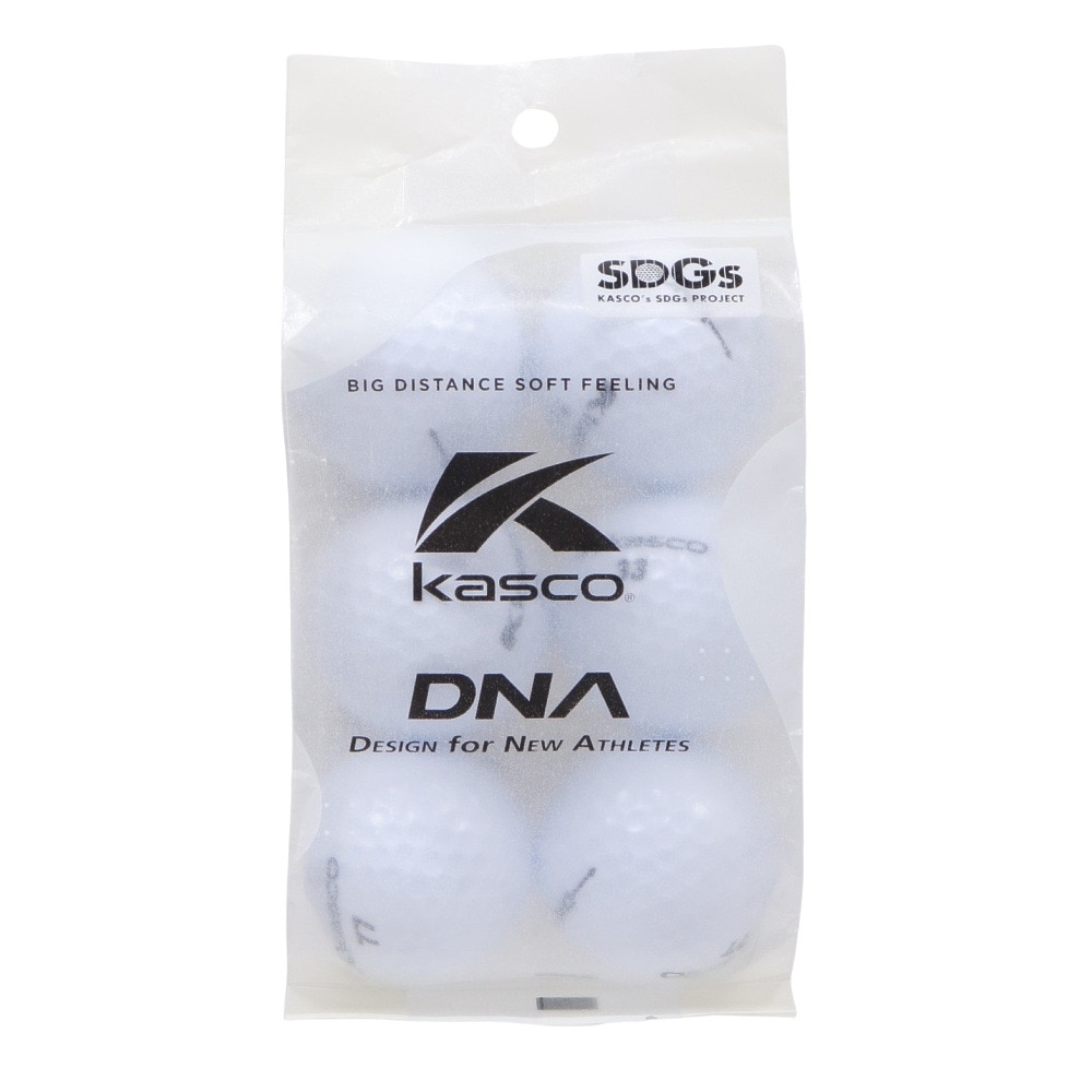 キャスコ（KASCO）（メンズ）ゴルフボール DNA ECOパック ホワイト 6個入り