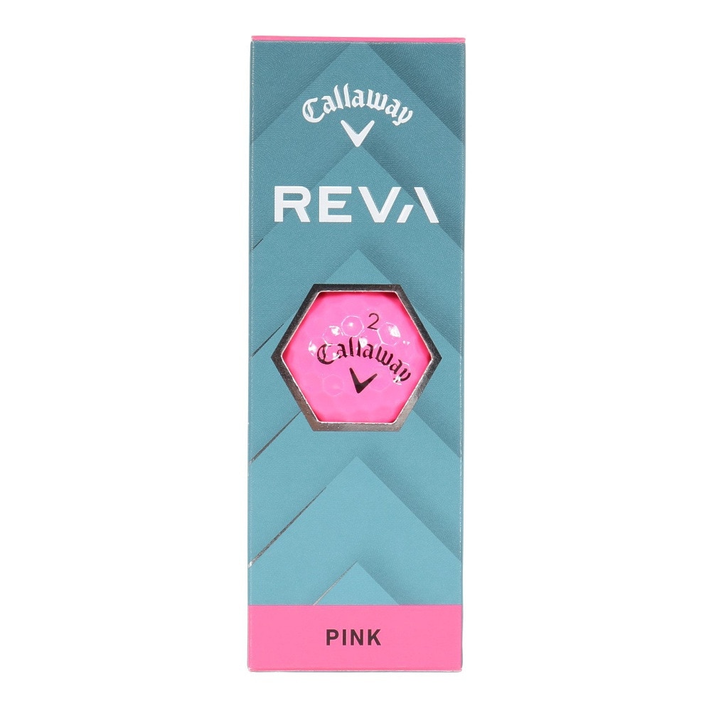 キャロウェイ（CALLAWAY）（レディース）ゴルフボール REVA ボール スリーブ(3個入り) PNK 25 3B
