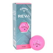 (レディース)ゴルフボール REVA ボール スリーブ(3個入り) PNK 25 3B