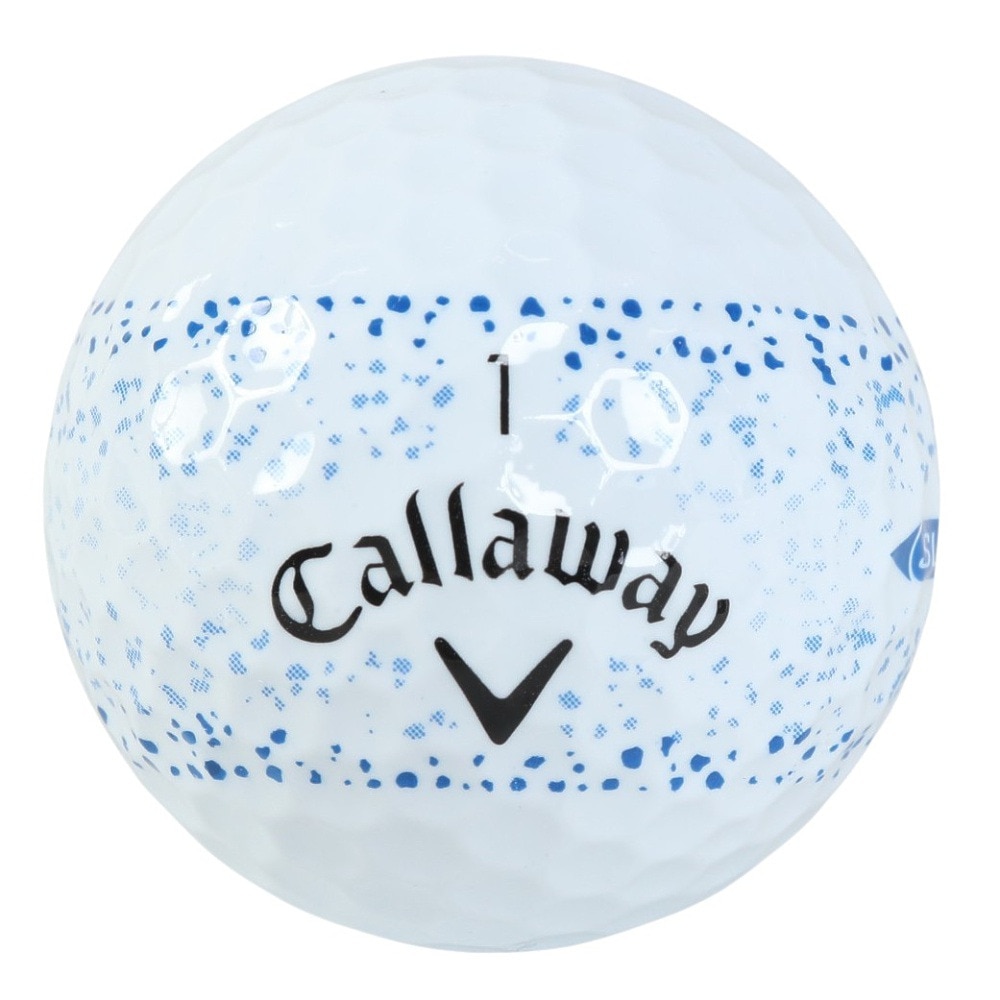 キャロウェイ（CALLAWAY）（メンズ、レディース、キッズ）ゴルフボール SUPERSFT 25 BLU SPLATTER 3B スリーブ(3個入り)