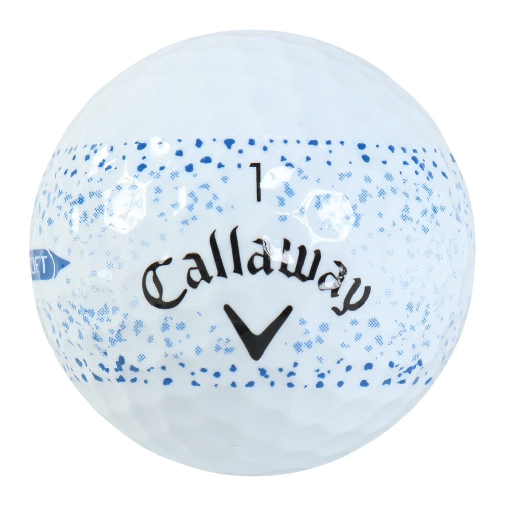 キャロウェイ（CALLAWAY）（メンズ、レディース、キッズ）ゴルフボール SUPERSFT 25 BLU SPLATTER 3B スリーブ(3個入り)