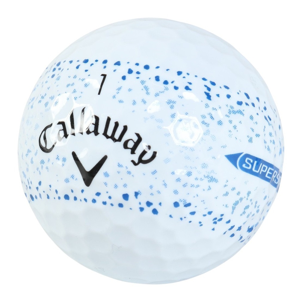 キャロウェイ（CALLAWAY）（メンズ、レディース、キッズ）ゴルフボール SUPERSFT 25 BLU SPLATTER 3B スリーブ(3個入り)