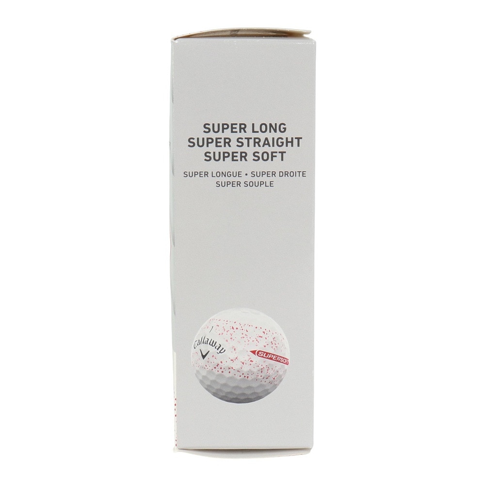 キャロウェイ（CALLAWAY）（メンズ、レディース、キッズ）ゴルフボール SUPERSFT 25 RED SPLATTER 3B スリーブ(3個入り)