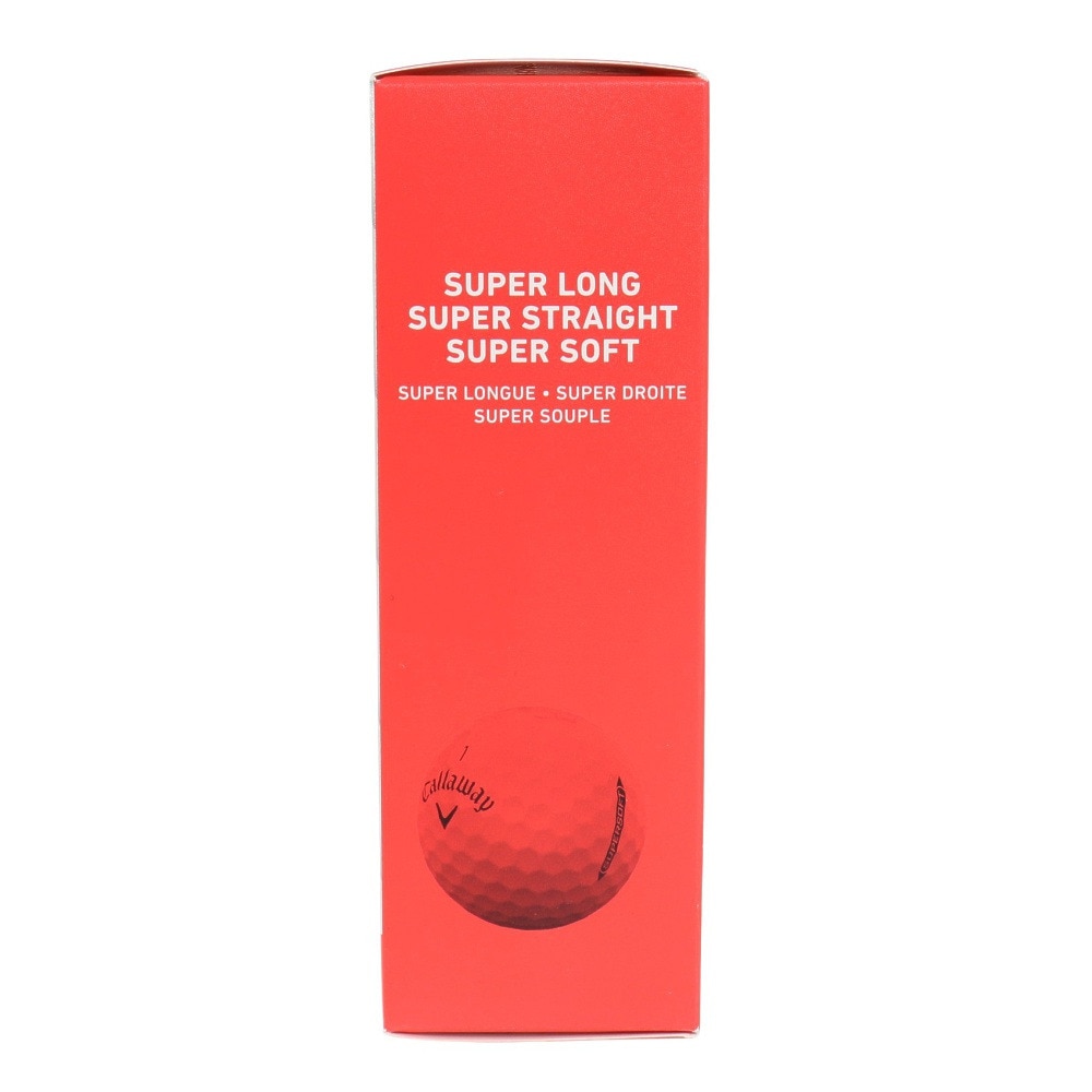 キャロウェイ（CALLAWAY）（メンズ、レディース、キッズ）ゴルフボール SUPERSOFT RED 25 3B スリーブ(3個入り)