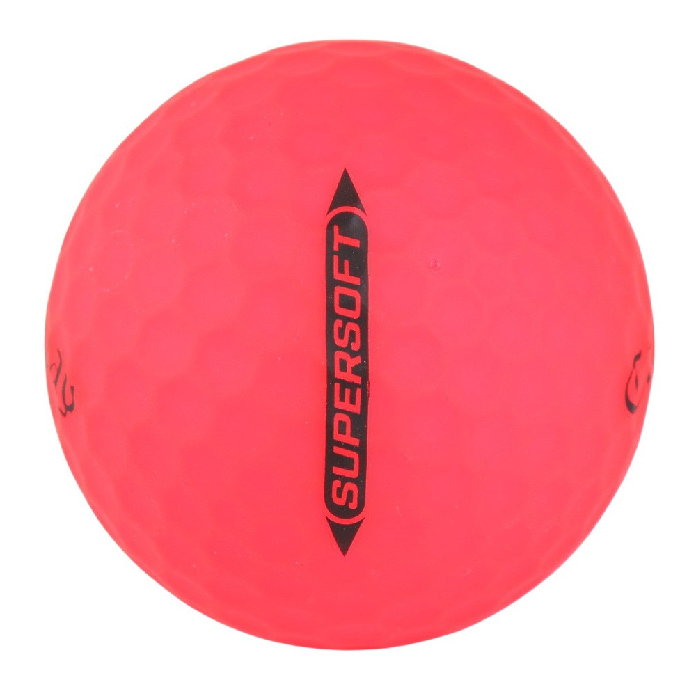 キャロウェイ（CALLAWAY）（メンズ、レディース、キッズ）ゴルフボール SUPERSOFT RED 25 3B スリーブ(3個入り)