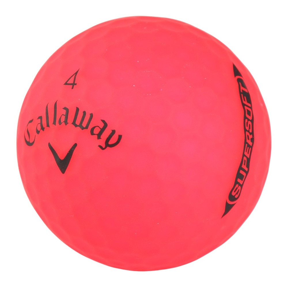 キャロウェイ（CALLAWAY）（メンズ、レディース、キッズ）ゴルフボール SUPERSOFT RED 25 3B スリーブ(3個入り)
