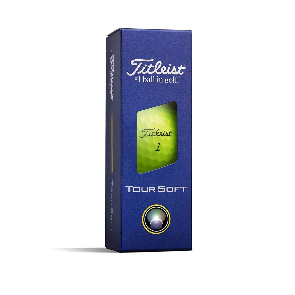タイトリスト（TITLEIST）（メンズ）ゴルフボール TOUR SOFT YELLOW 3P T4115S-3PJ スリーブ(3個入り)