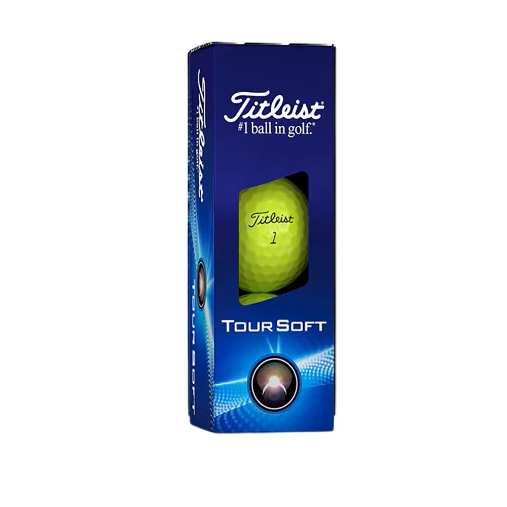 タイトリスト（TITLEIST）（メンズ）ゴルフボール ツアーソフト 24 TOUR SOFT YELLOW 3P T4114S-3PJ ダース(12個入り)