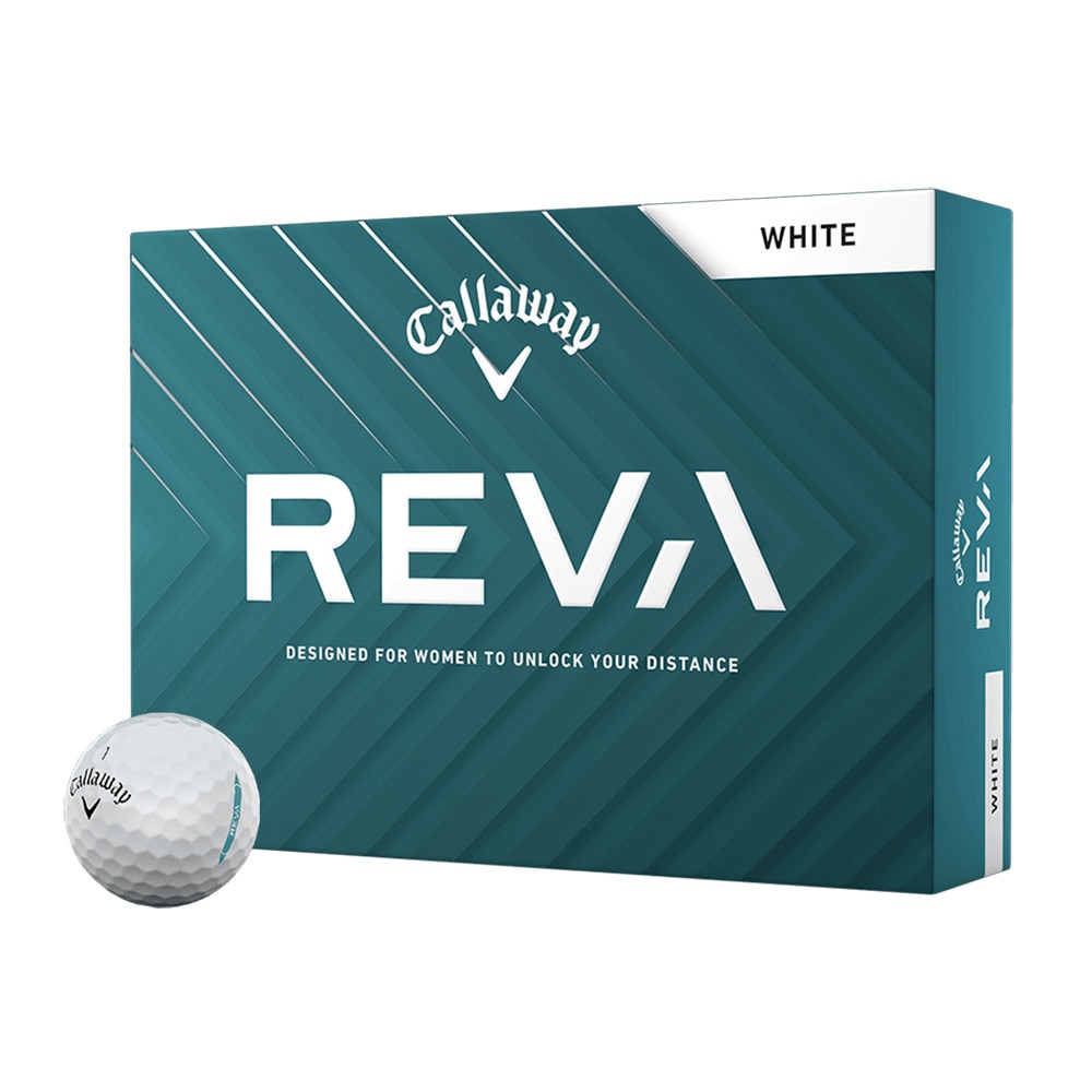 キャロウェイ（CALLAWAY）（レディース）ゴルフボール REVA ボール 25 3B ダース(12個入り) 