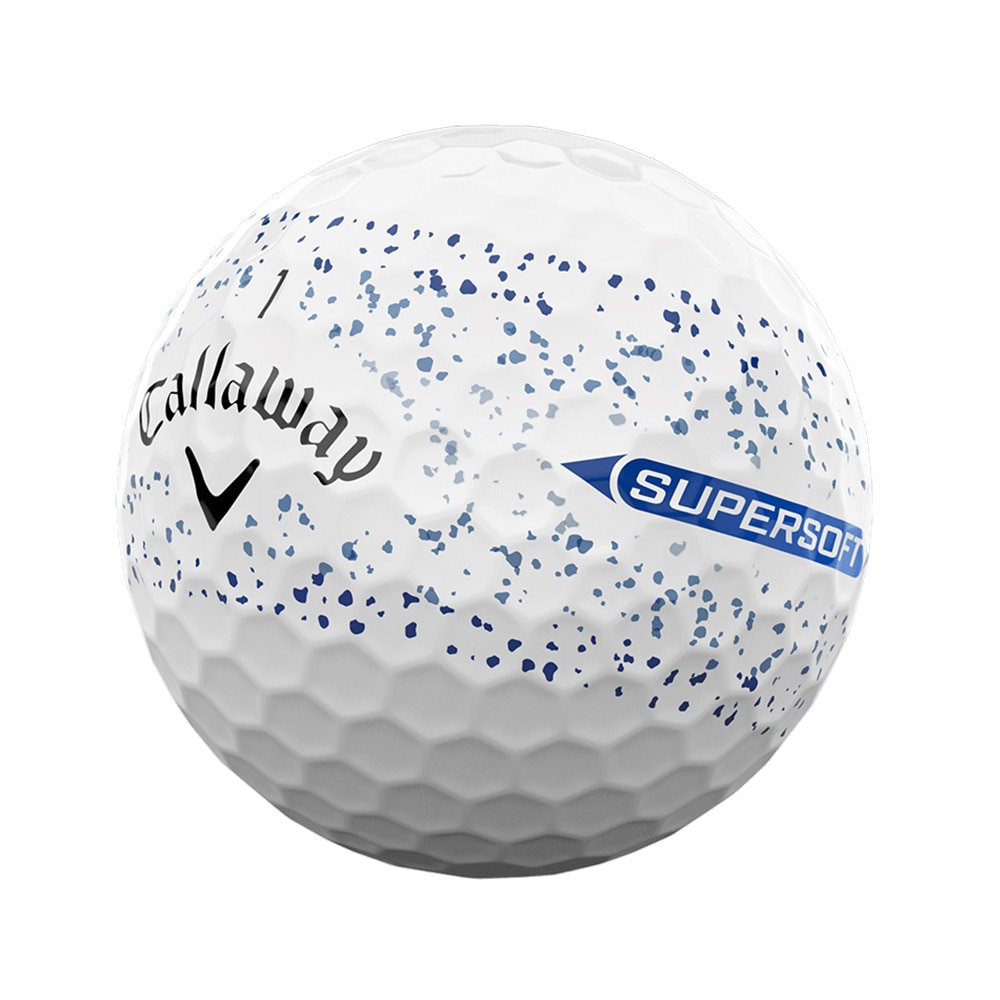 キャロウェイ（CALLAWAY）（メンズ）ゴルフボール スーパーソフト SUPERSFT 25 BLU SPLATTER 3B ダース(12個入り)