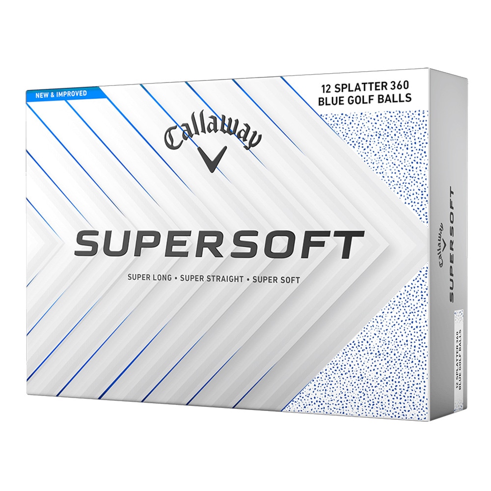 キャロウェイ（CALLAWAY）（メンズ）ゴルフボール スーパーソフト SUPERSFT 25 BLU SPLATTER 3B ダース(12個入り)