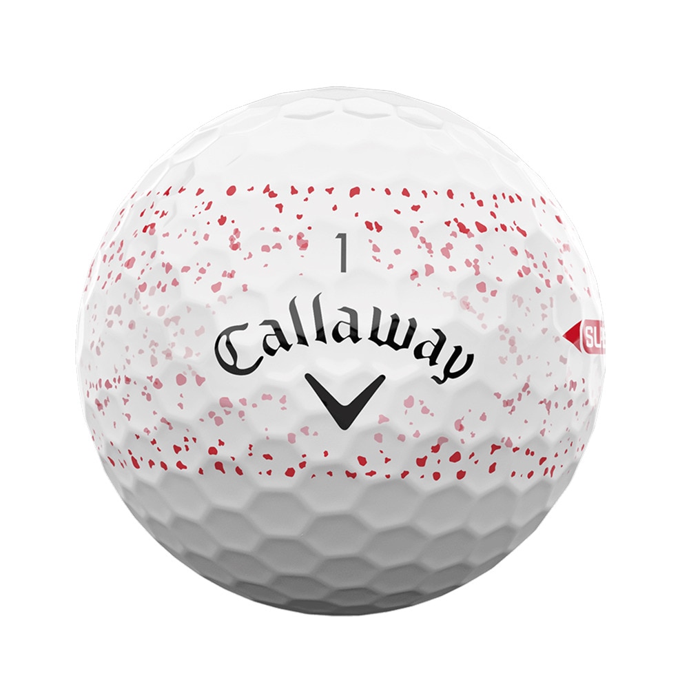 キャロウェイ（CALLAWAY）（メンズ）ゴルフボール スーパーソフト SUPERSFT 25 RED SPLATTER 3B ダース(12個入り)