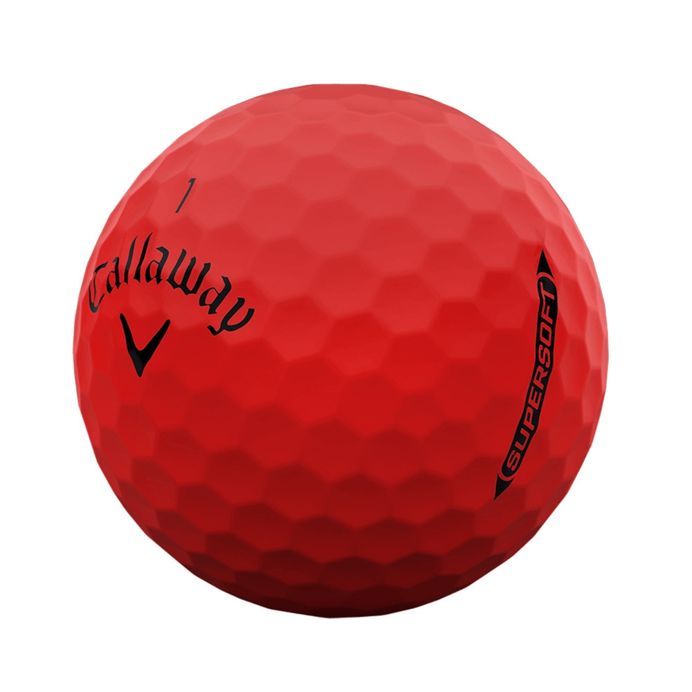 キャロウェイ（CALLAWAY）（メンズ）ゴルフボール スーパーソフト SUPERSOFT RED 25 3B ダース(12個入り)