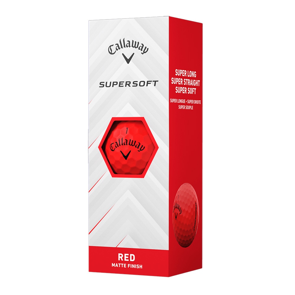 キャロウェイ（CALLAWAY）（メンズ）ゴルフボール スーパーソフト SUPERSOFT RED 25 3B ダース(12個入り)