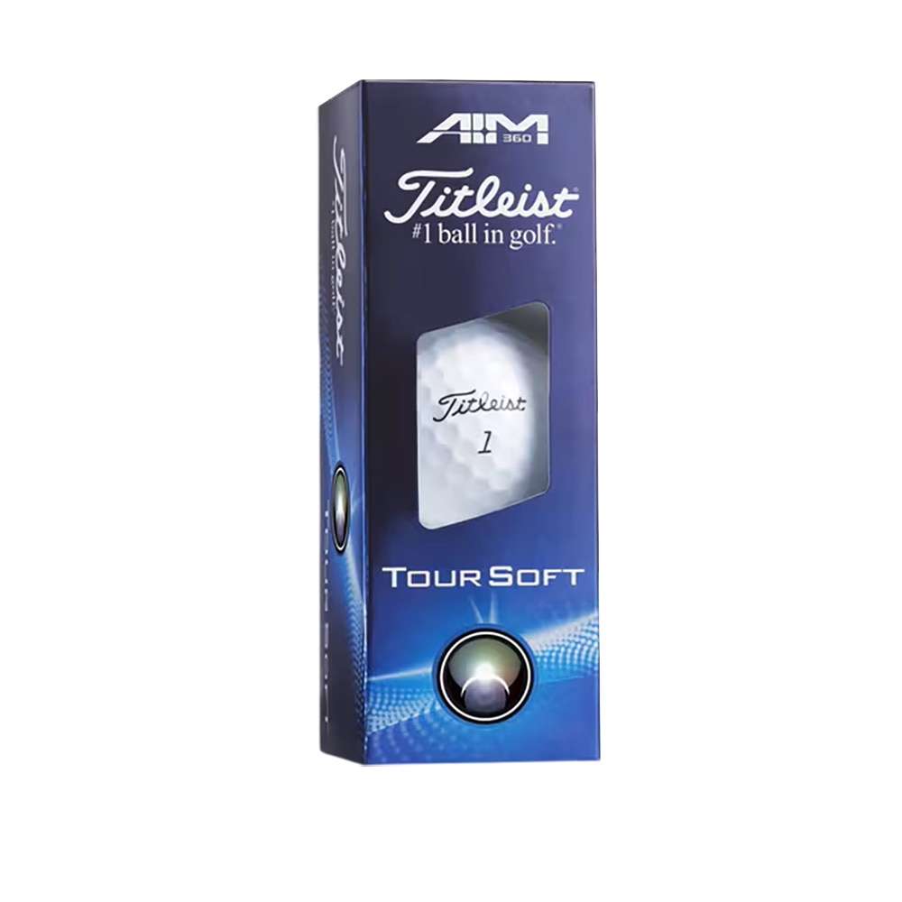 タイトリスト（TITLEIST）（メンズ）ゴルフボール ツアーソフト TOUR SOFT AIM360 T4014S-FW-J ダース(12個入り)