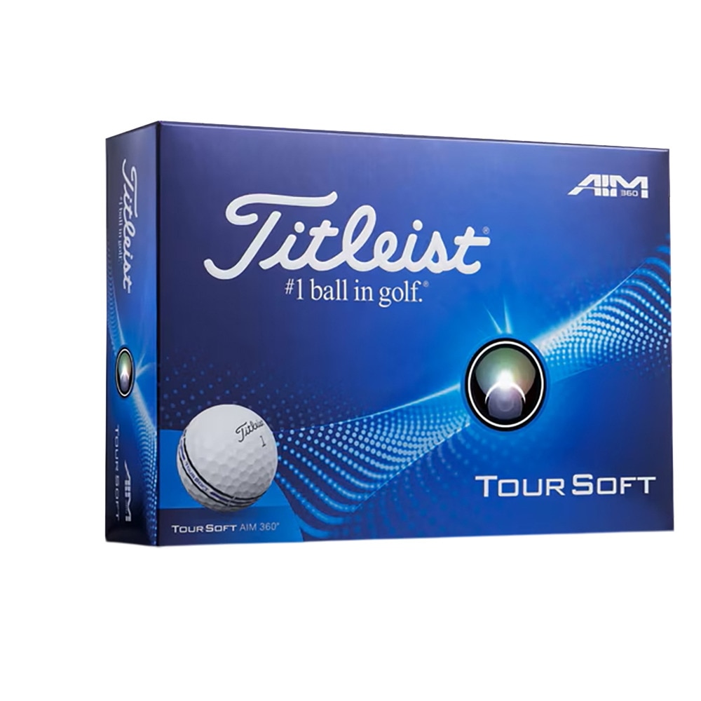 タイトリスト（TITLEIST）（メンズ）ゴルフボール ツアーソフト TOUR SOFT AIM360 T4014S-FW-J ダース(12個入り)